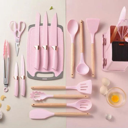 Silikonski kuhinjski set 19 delova
